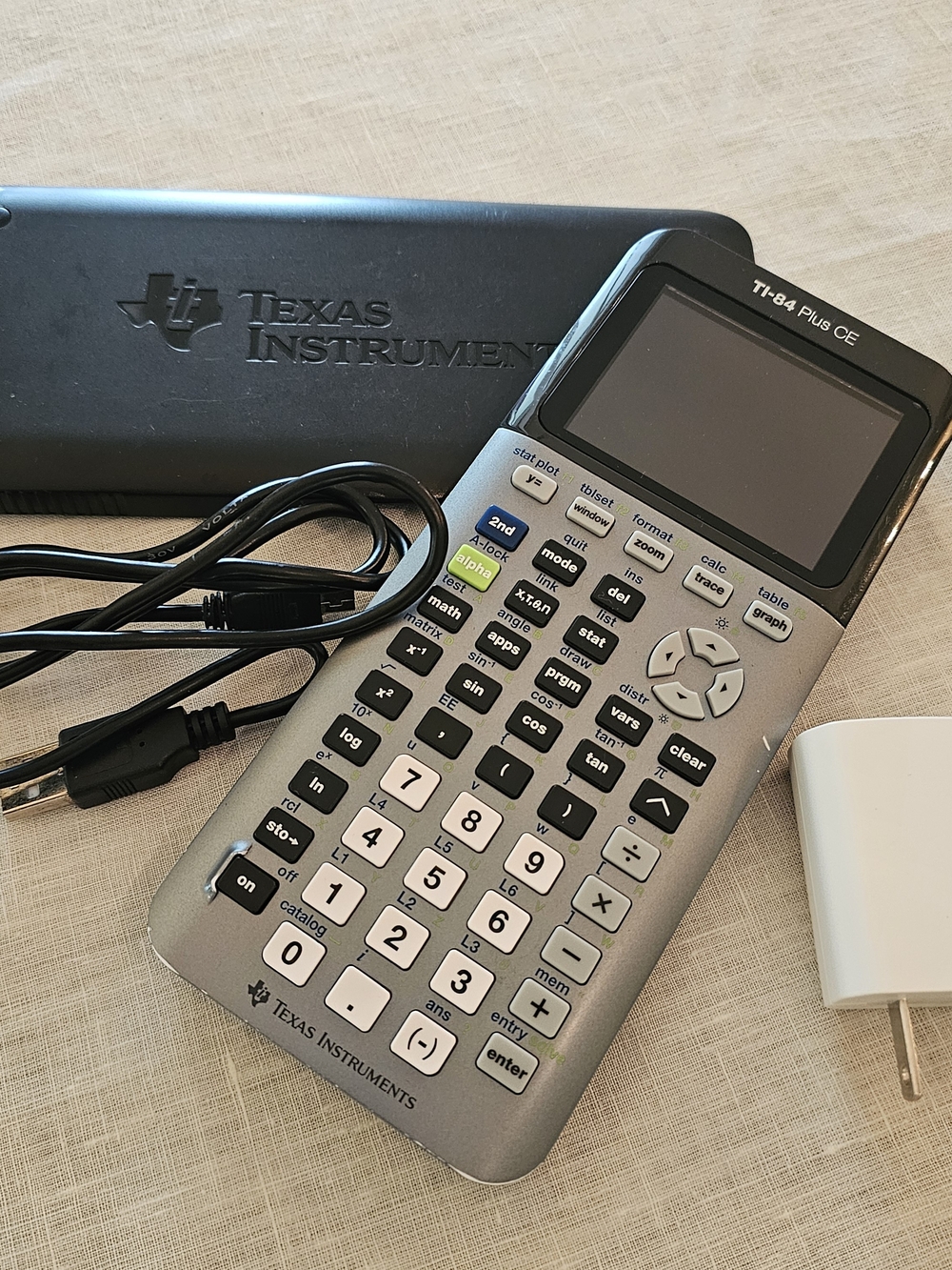 Texas Instruments TI-84 Plus CE Graphing Calculator - Silver/Black- Works - Picture 8 of 8